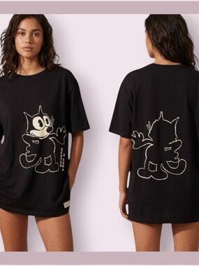 Scotch & Soda x “Felix the Cat” Black Tee
